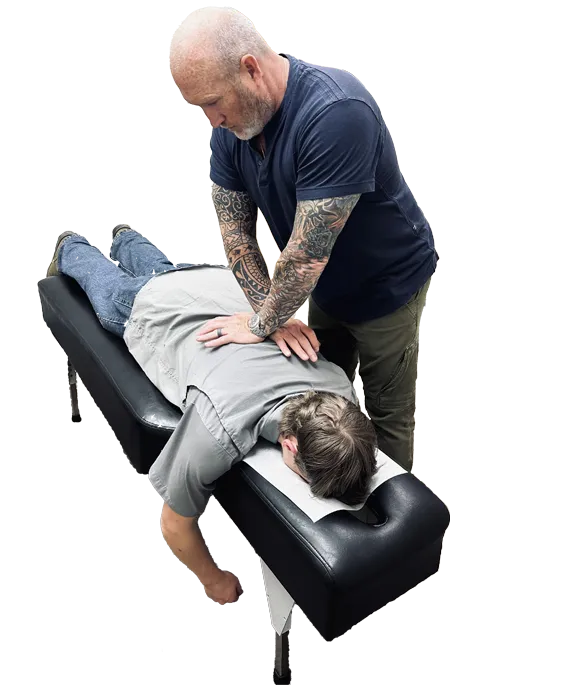 Chiropractor Oklahoma City OK Vernon Millspaugh Adjusting Patient